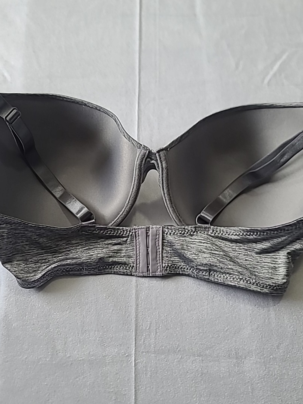 George Push Up Bra 38D Underwire Light Gray - Picture 3 of 7